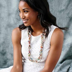 Noonday paper bead necklace